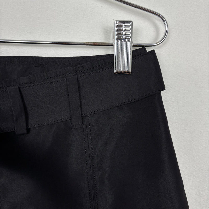 00s Prada Nylon Belted Zipper Skirt