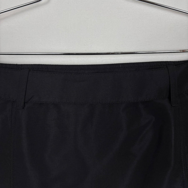 00s Prada Nylon Belted Zipper Skirt
