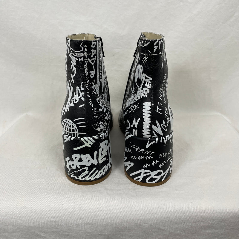 MM6 Graffiti Ankle Boot