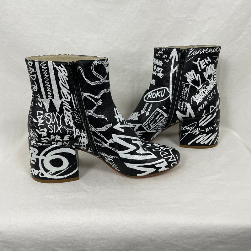 MM6 Graffiti Ankle Boot
