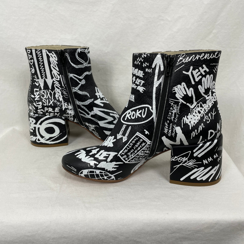 MM6 Graffiti Ankle Boot