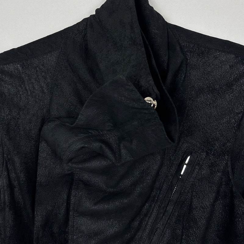 PF07 Rick Owens Brut Leather Sleeveless Jacket