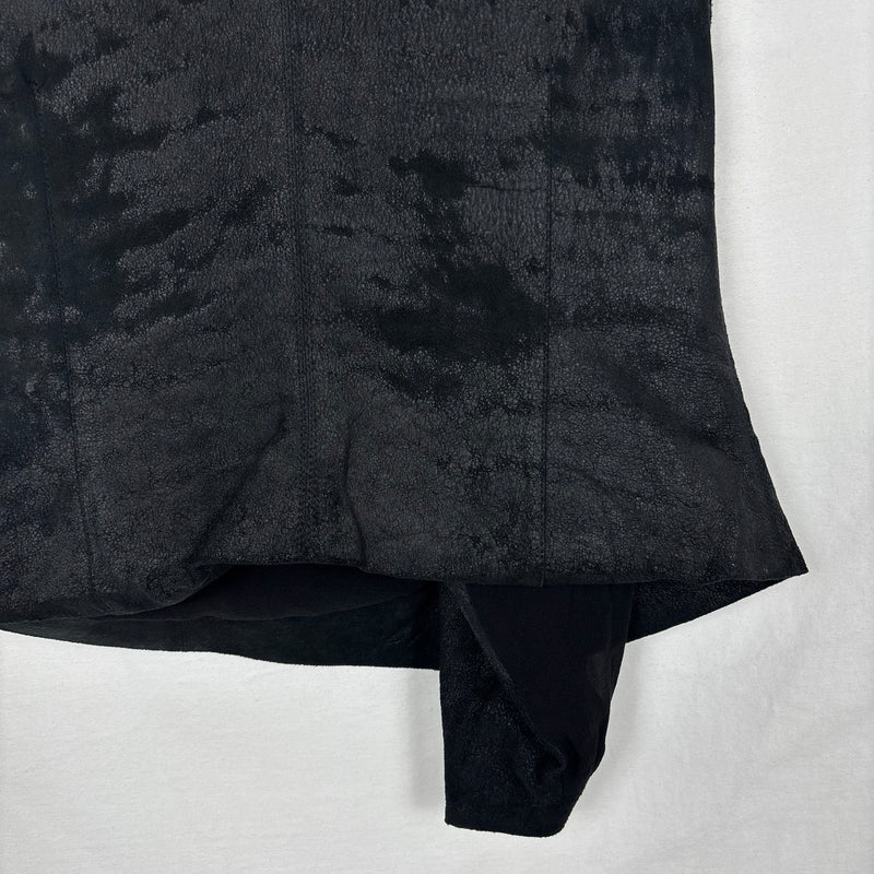 PF07 Rick Owens Brut Leather Sleeveless Jacket