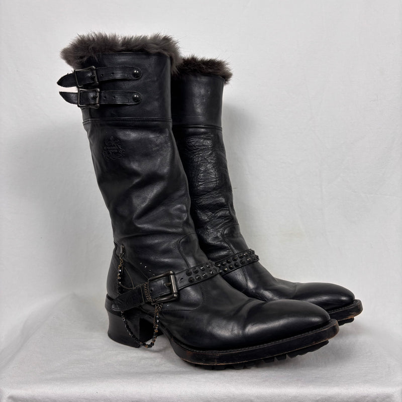 00s Alfredo Bannister Fur Lined Boots