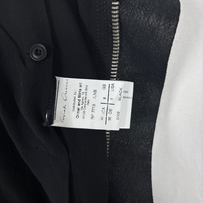 PF07 Rick Owens Brut Leather Sleeveless Jacket