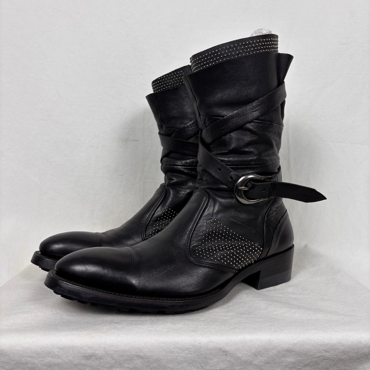 00s Alfredo Bannister Studded Boots – Boketto 00s Alfredo Bannister Studded Boots – Boketto
