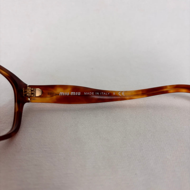Miu Miu Amber Tortoise Shell Glasses