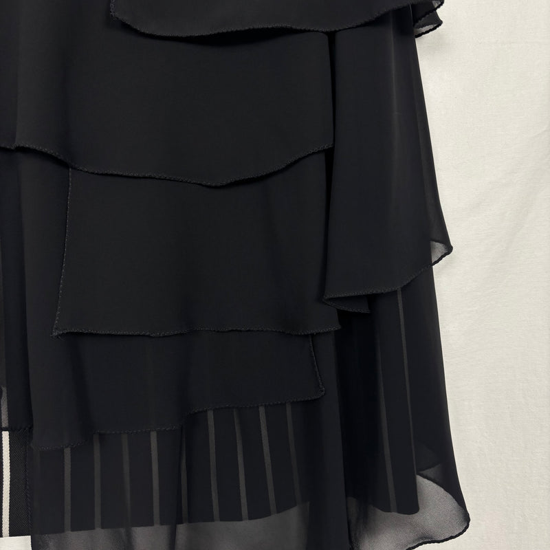 Atsuro Tayama Layered Striped Midi Skirt