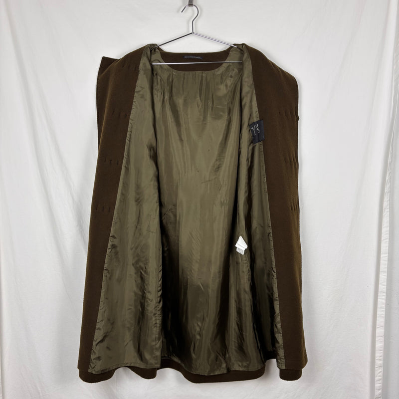 Yohji Yamamoto Y's Hooded Melton Coat
