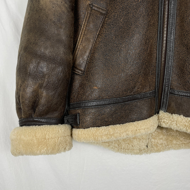 Stone Island Shearling Aviator Jacket