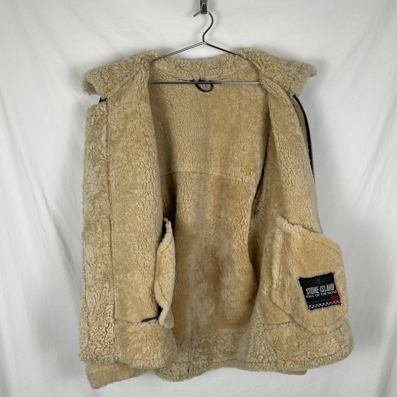 Stone Island Shearling Aviator Jacket