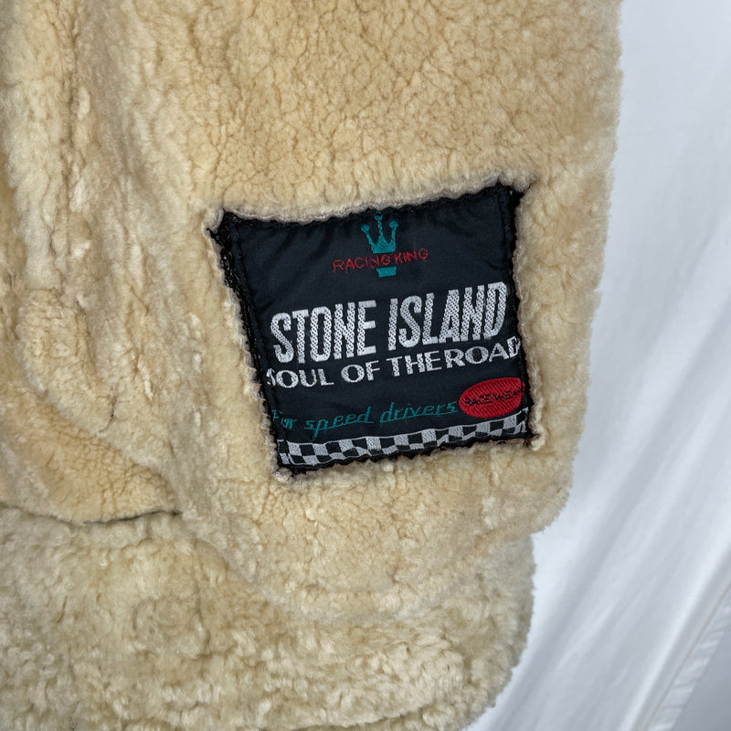 Stone Island Shearling Aviator Jacket