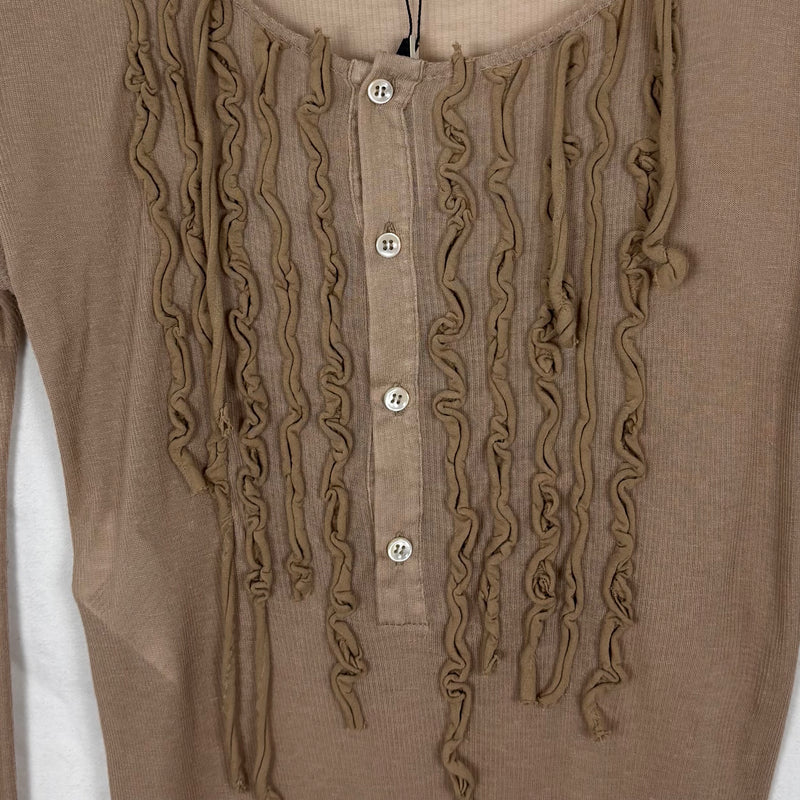 SS15 Maison Margiela Frill Henley Top