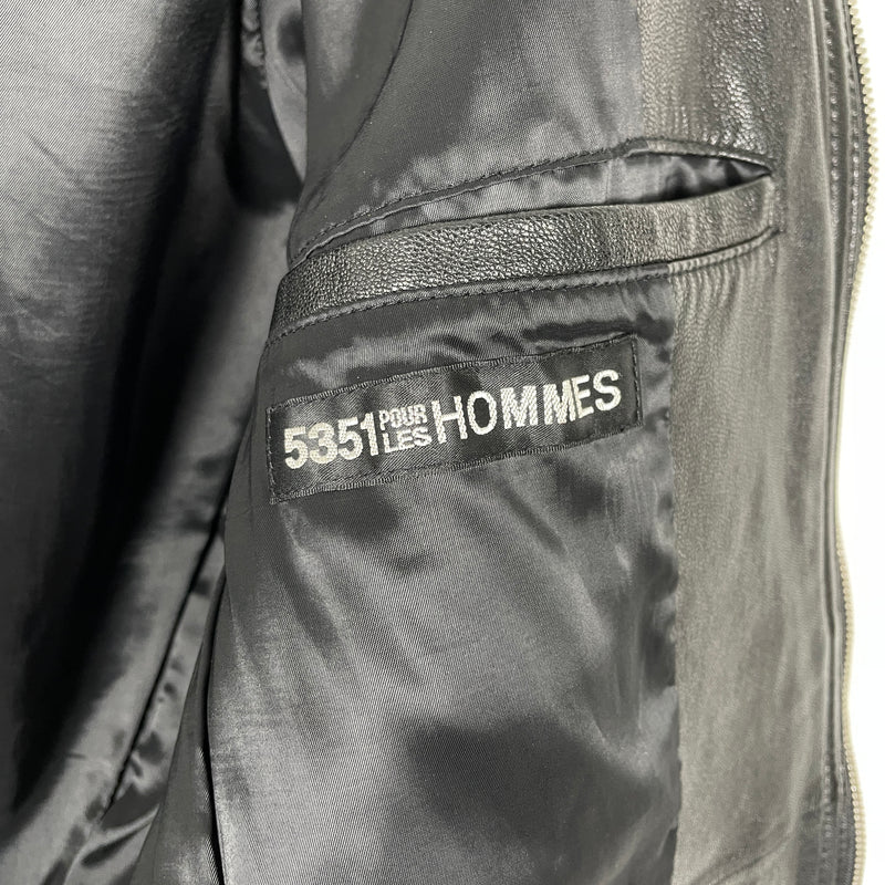 5351 Pour Les Hommes Biker Leather Jacket