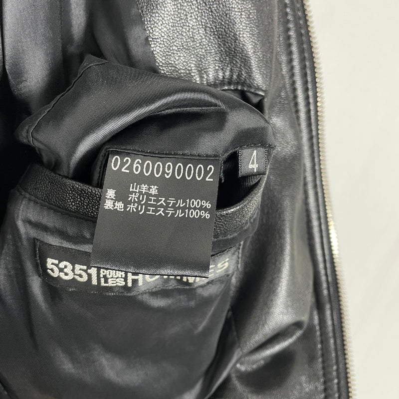5351 Pour Les Hommes Biker Leather Jacket