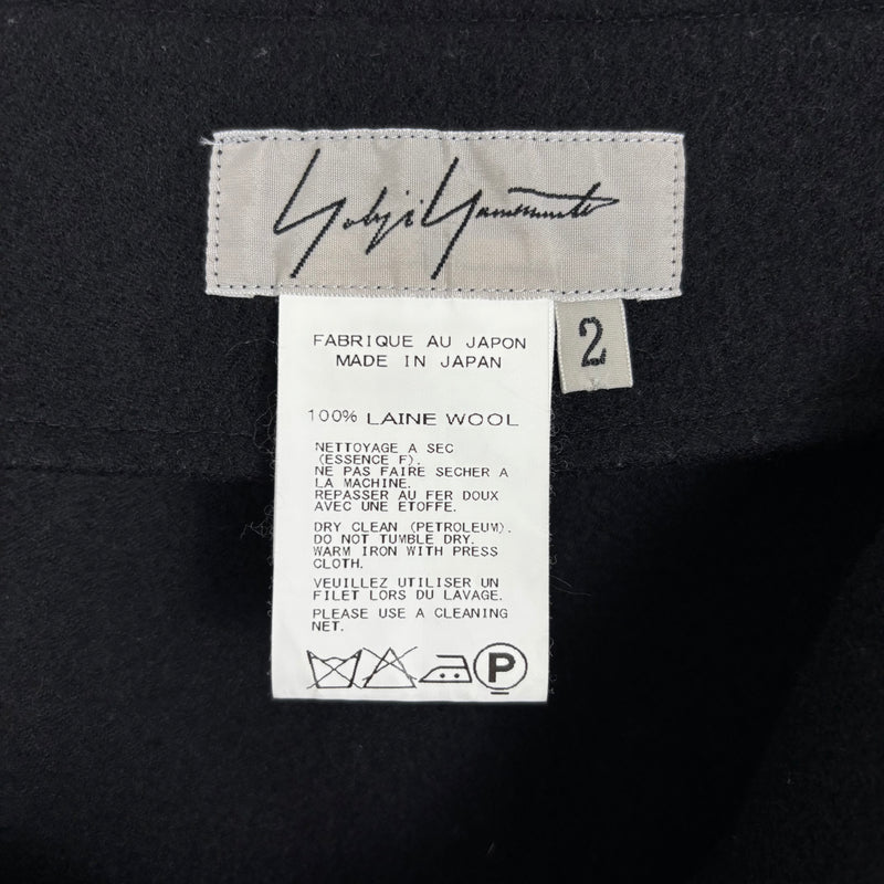 Yohji Yamamoto Wool Asymmetric Skirt