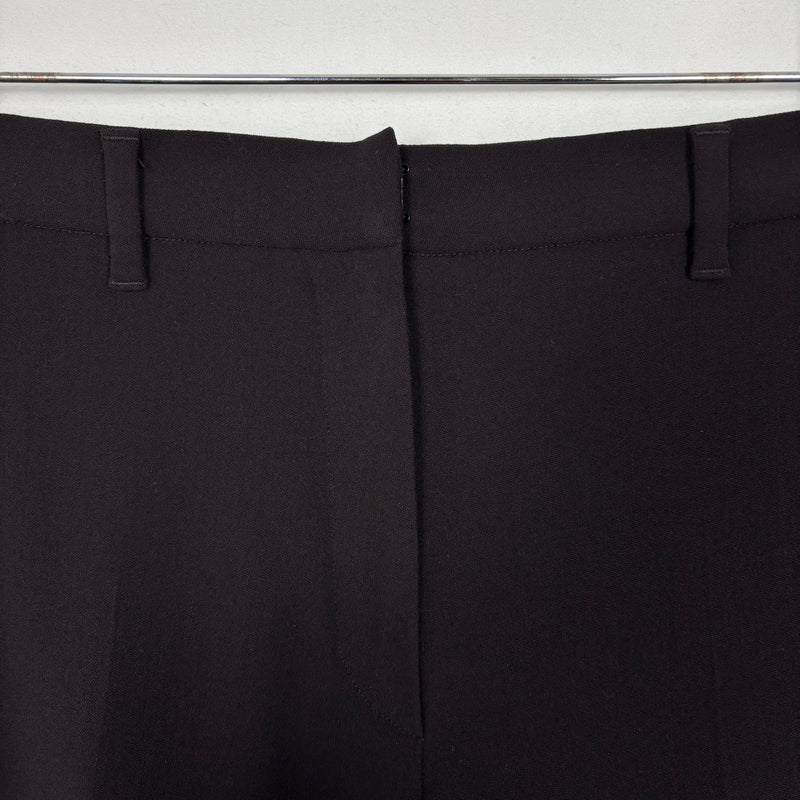 00s Jil Sander Wide Leg Trousers In Burnt Chocolate