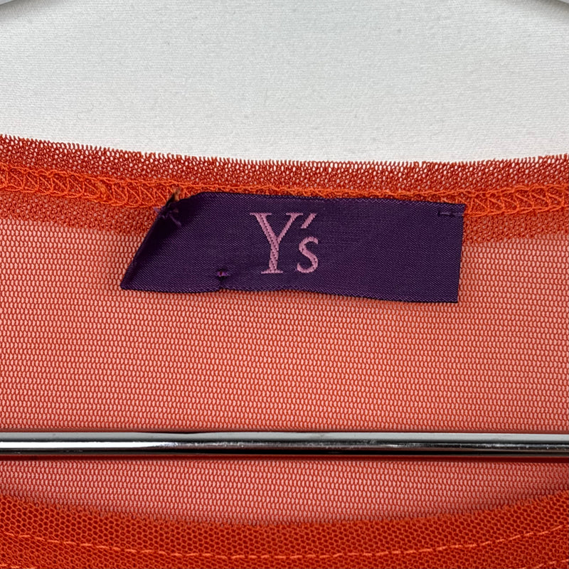 Y's by Yohji Yamamoto Mesh Contrast Stitch Long Sleeve