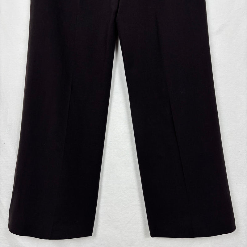 00s Jil Sander Wide Leg Trousers In Burnt Chocolate