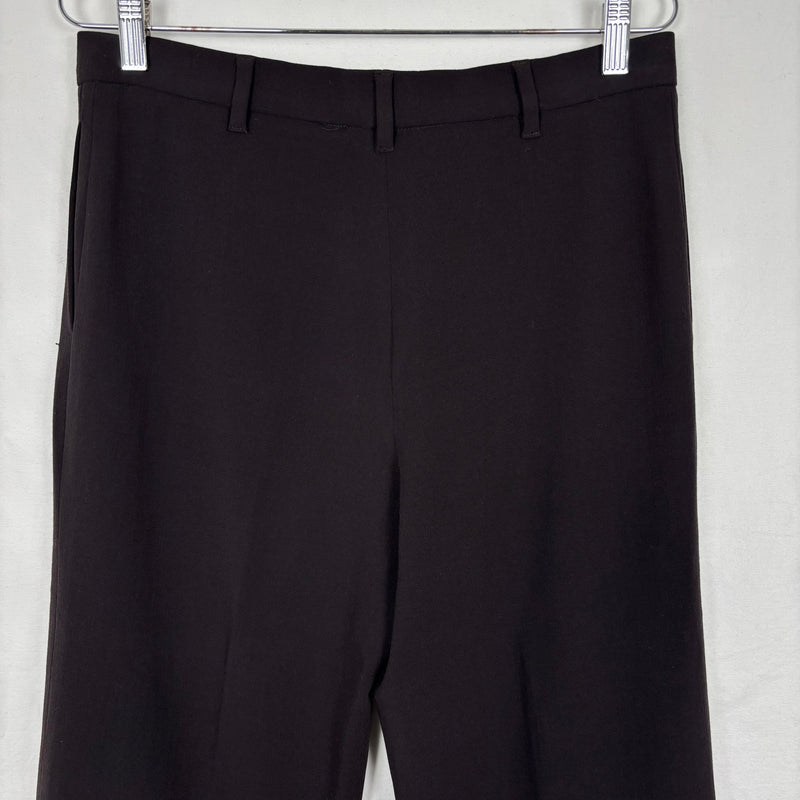 00s Jil Sander Wide Leg Trousers In Burnt Chocolate