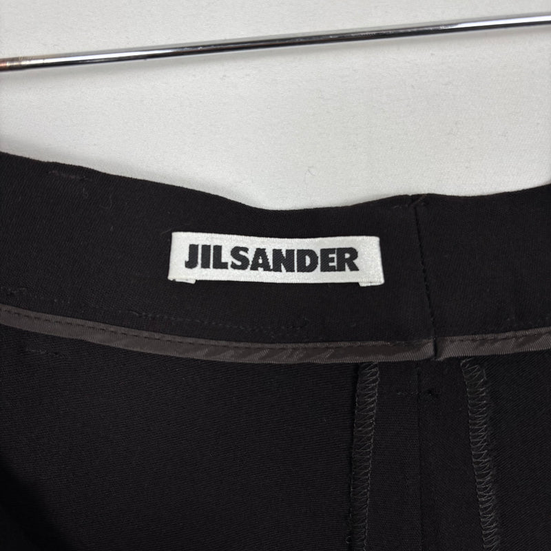 00s Jil Sander Wide Leg Trousers In Burnt Chocolate