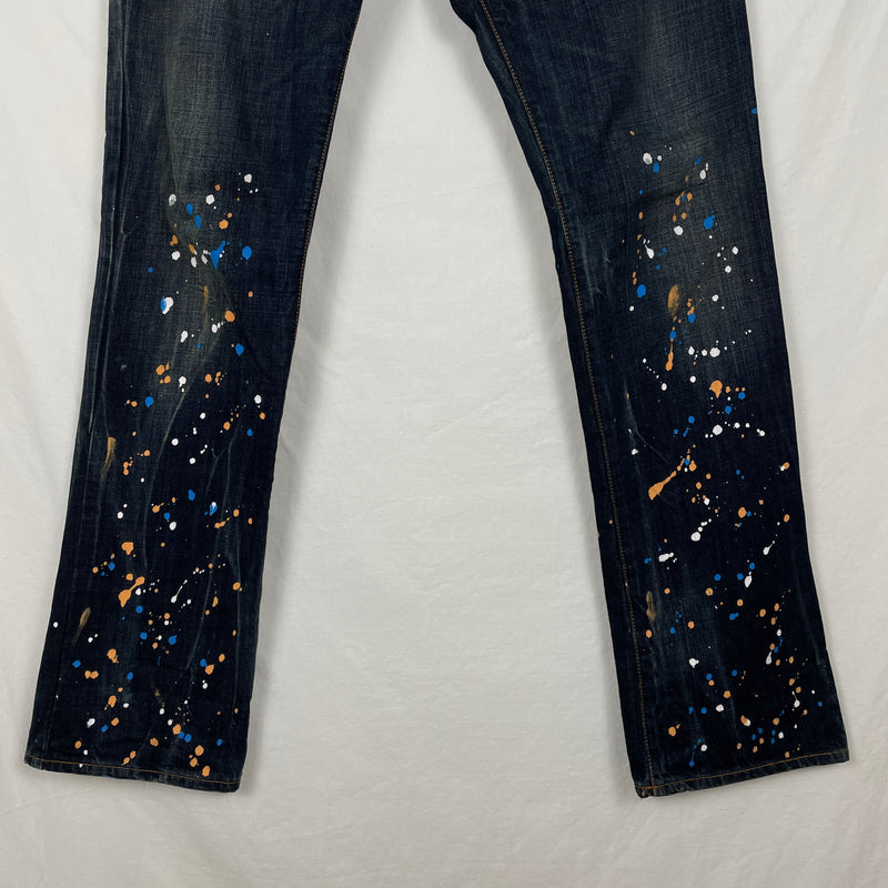 Jean Paul Gaultier Paint Splatter Jeans