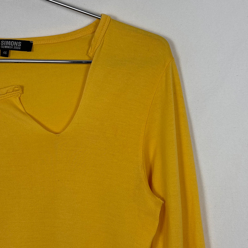 SS04 Raf Simons Split Neck Long Sleeve