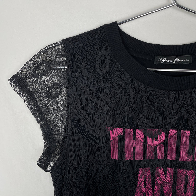 Hysteric Glamour Lace Layer T-Shirt
