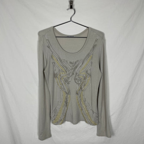Issey Miyake Ruffle Longsleeve Top