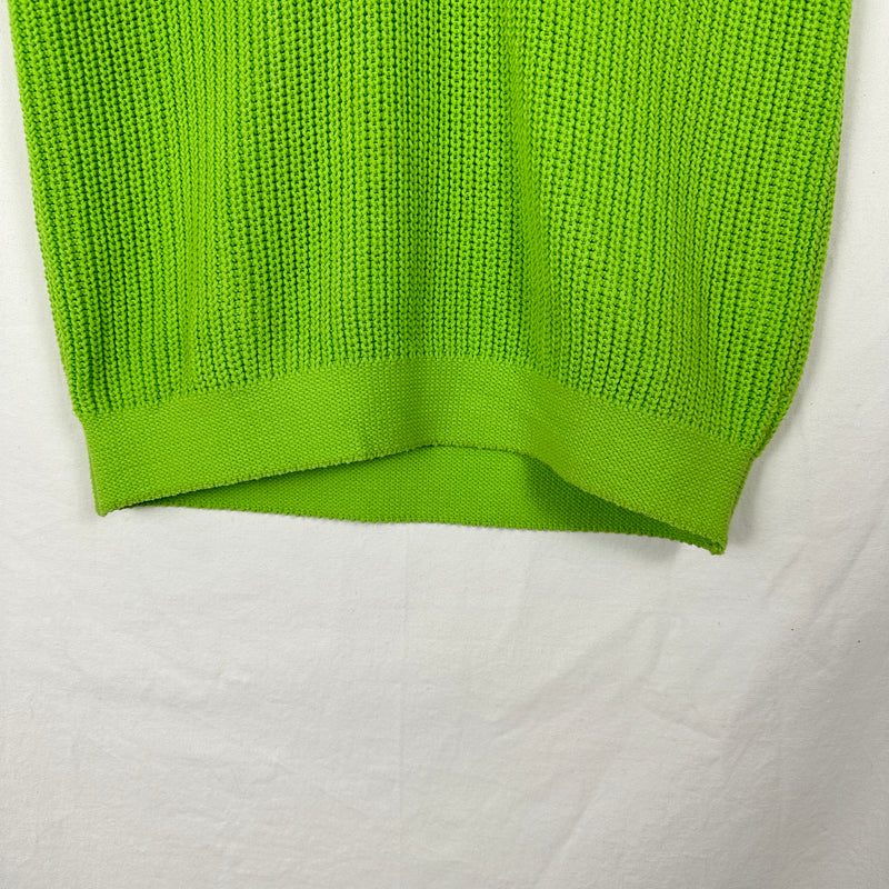 Issey Miyake Men Lime Green Knit Vest