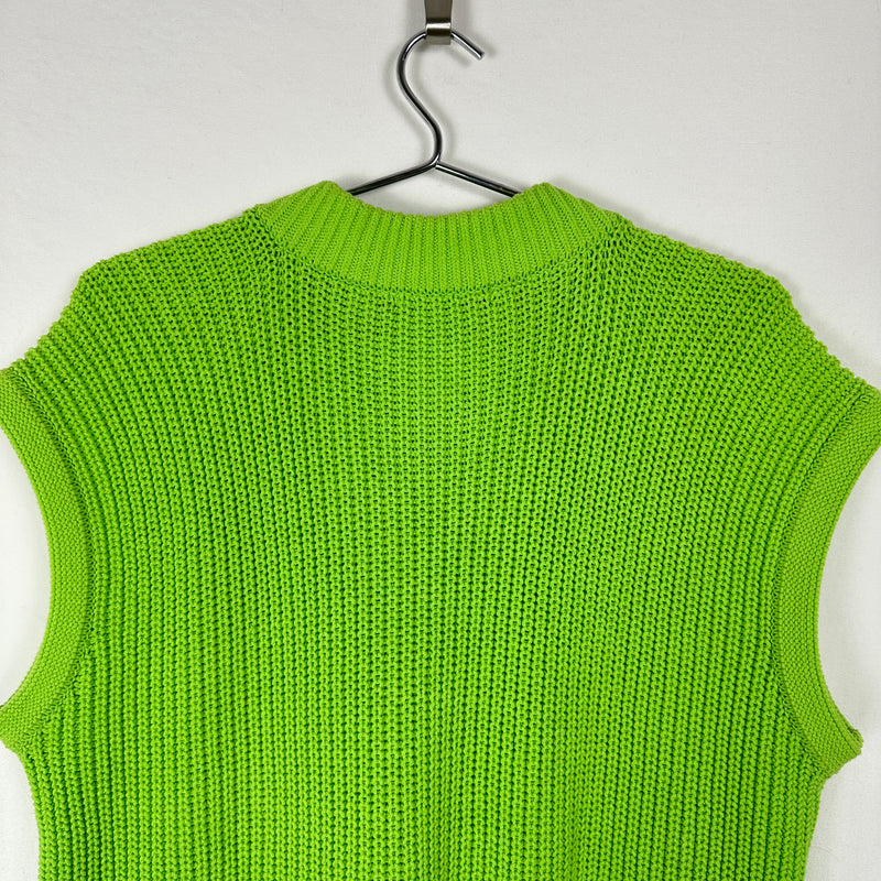 Issey Miyake Men Lime Green Knit Vest