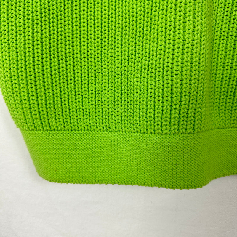 Issey Miyake Men Lime Green Knit Vest