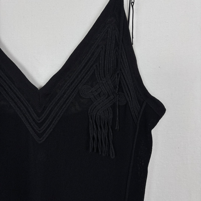 00s Jean Paul Gaultier V-Neck Sleeveless Maxi Dress