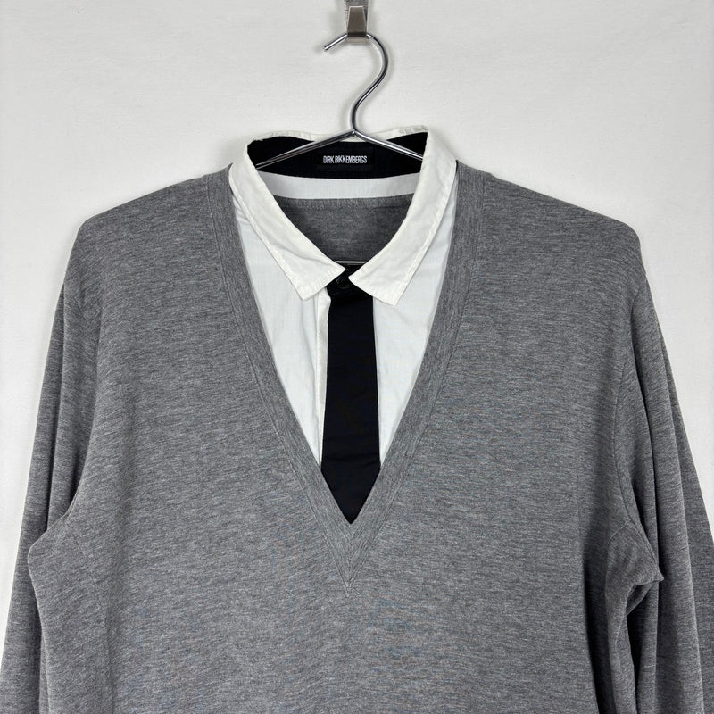 00s DIrk Bikkembergs Faux Layered Shirt