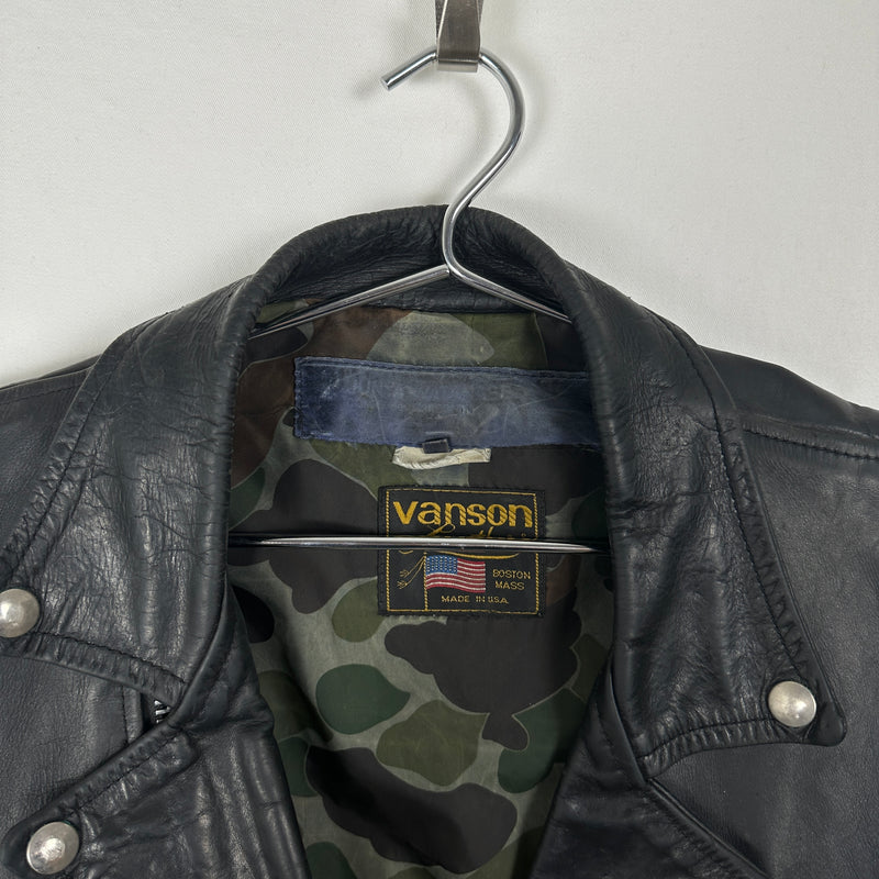 2007 Junya Watanabe Vanson Leather Biker Jacket