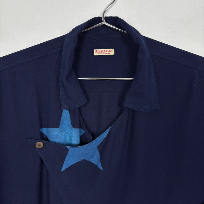Kapital Asymmetric Star Botton Up Shirt