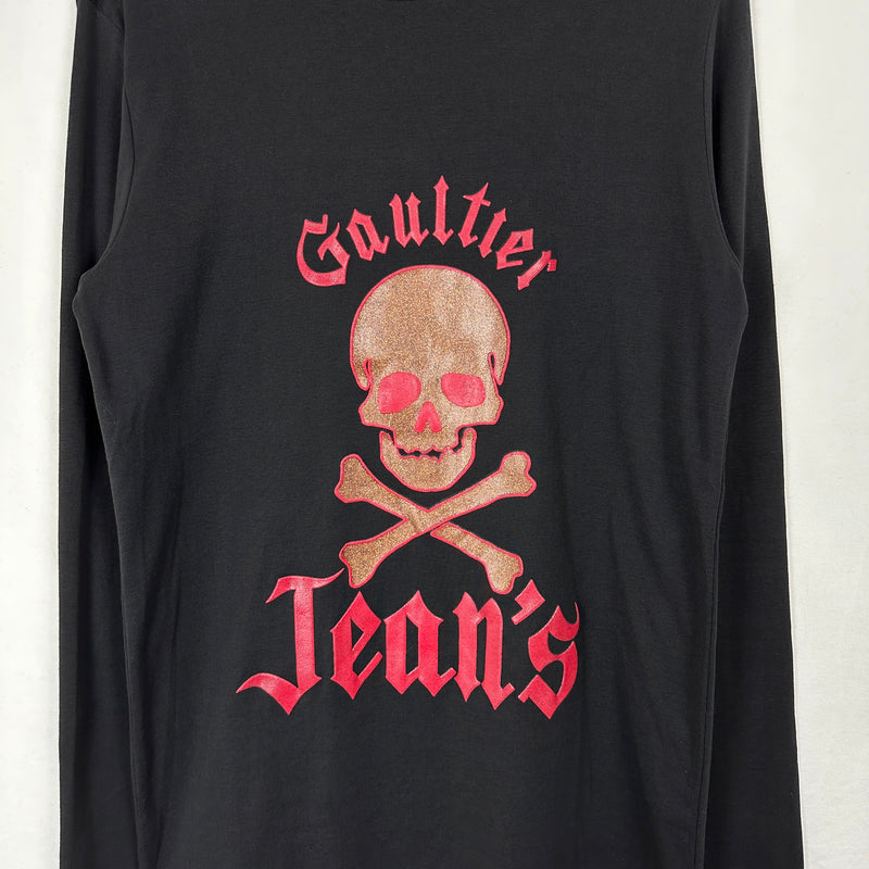 90s Gaultier Jean’s Glitter Skull Turtleneck
