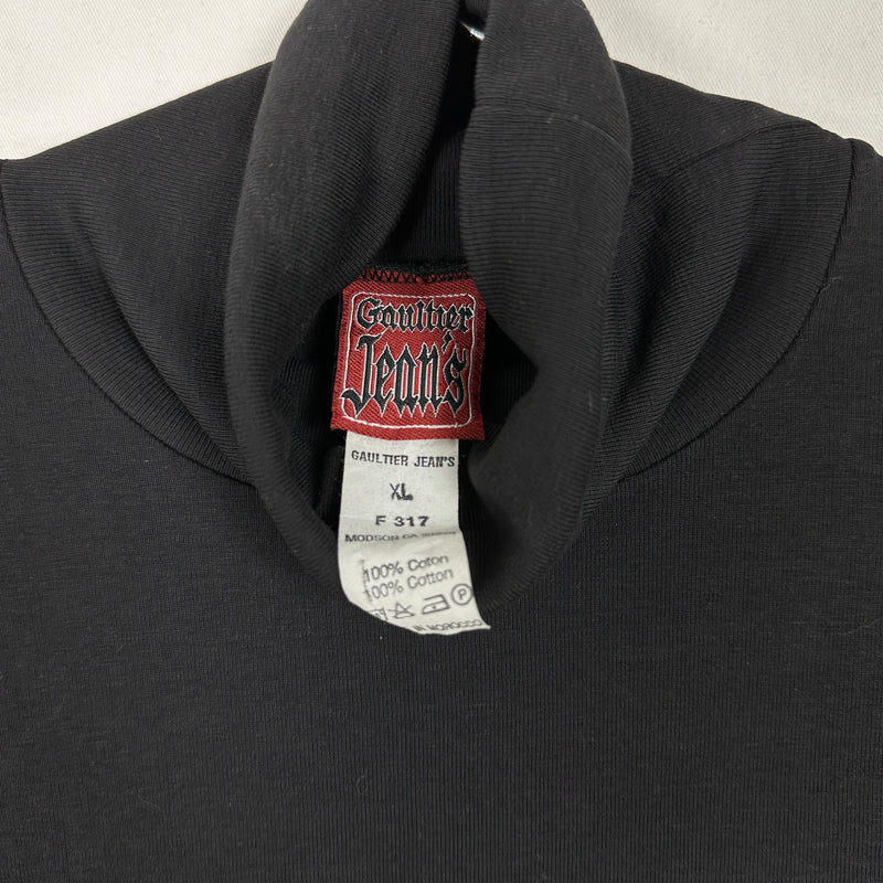 90s Gaultier Jean’s Glitter Skull Turtleneck