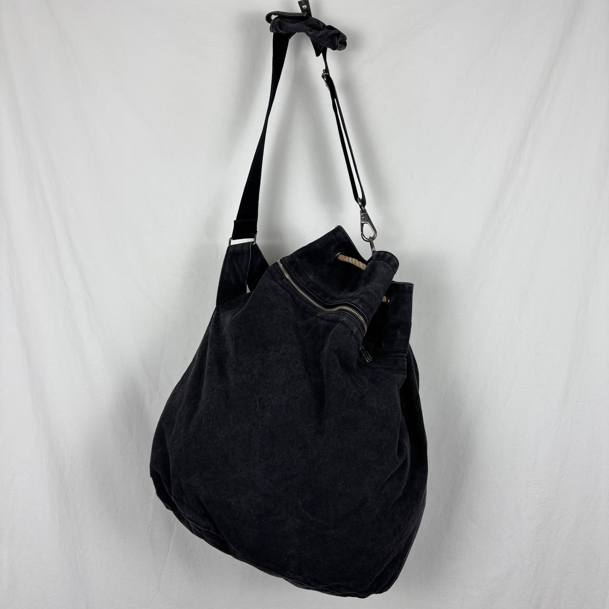 00s Dirk Bikkembergs XL Denim Hobo Bag Boketto 00s-dirk-bikkembergs-xl-denim-hobo-bag-boketto