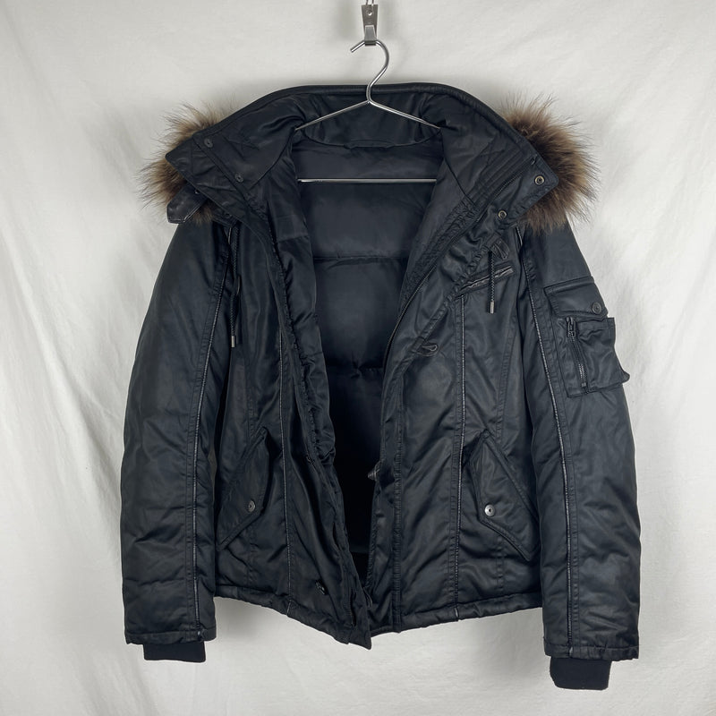 5351 Pour Les Hommes Fur Hooded Jacket