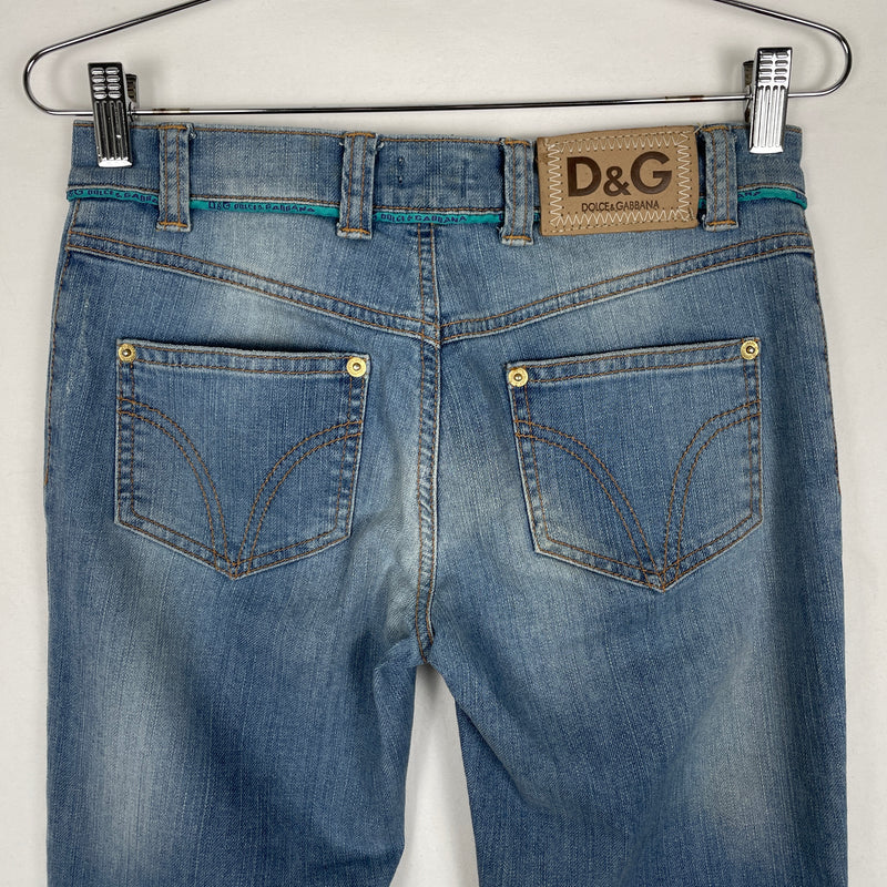 00s Dolce & Gabbana Cargo Pocket Boot Cut Jeans