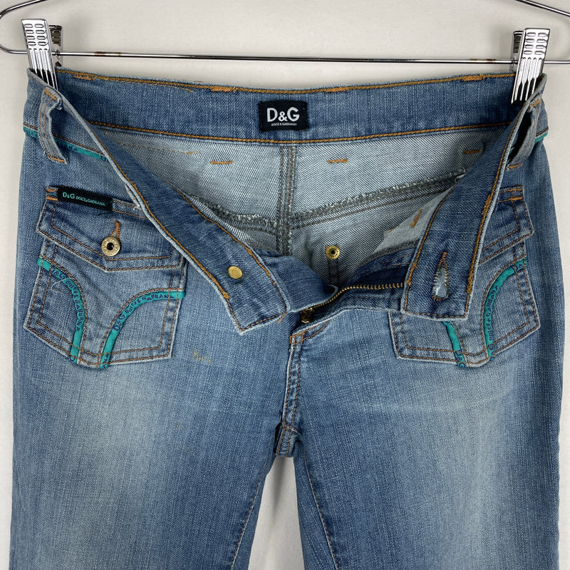 00s Dolce & Gabbana Cargo Pocket Boot Cut Jeans