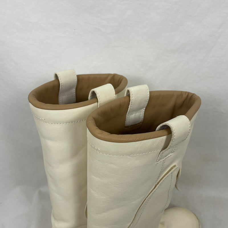 Maison Margiela MM6 Western Boots In Ivory