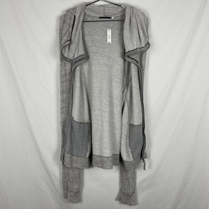 Marithé +François Gibaud Lightweight Zip Up Hoodie