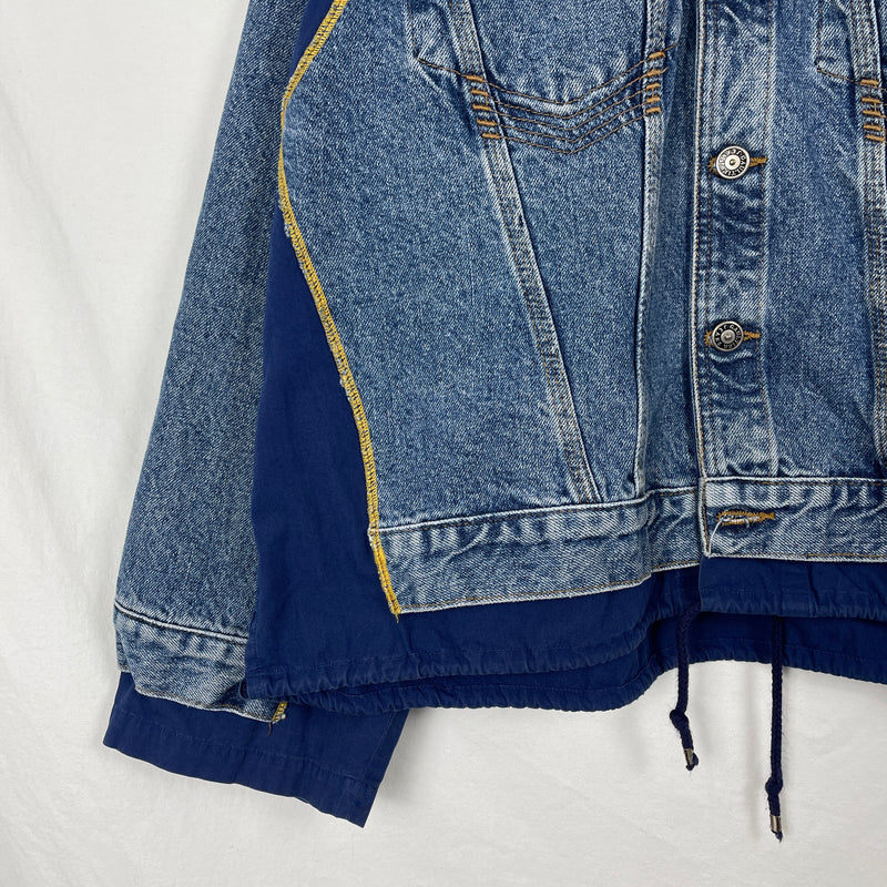 90s Jean Paul Gaultier Fabric Switching Denim Jacket