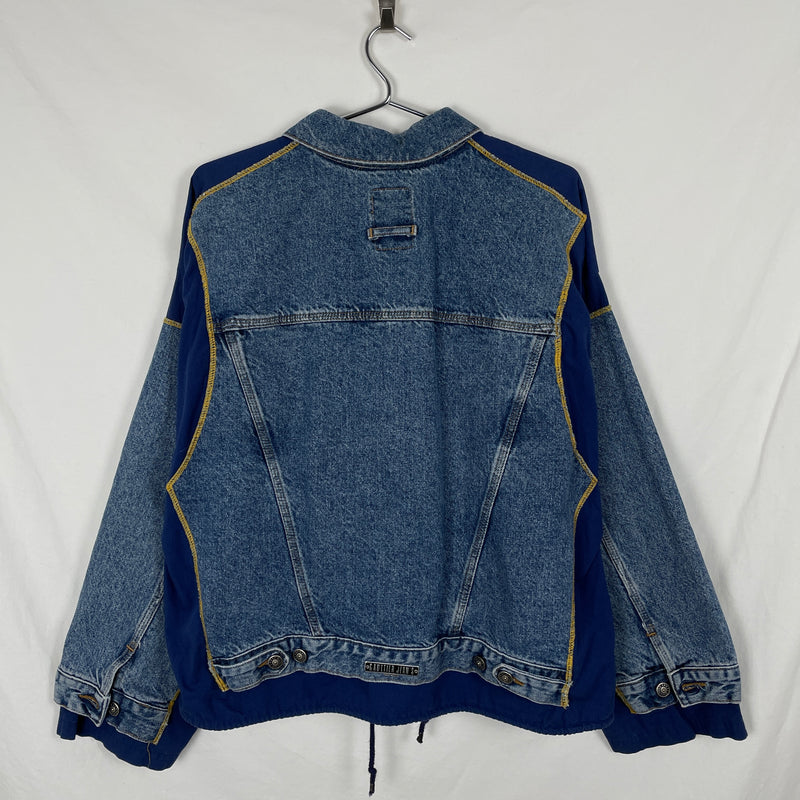 90s Jean Paul Gaultier Fabric Switching Denim Jacket