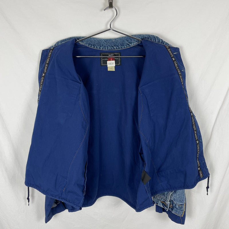 90s Jean Paul Gaultier Fabric Switching Denim Jacket