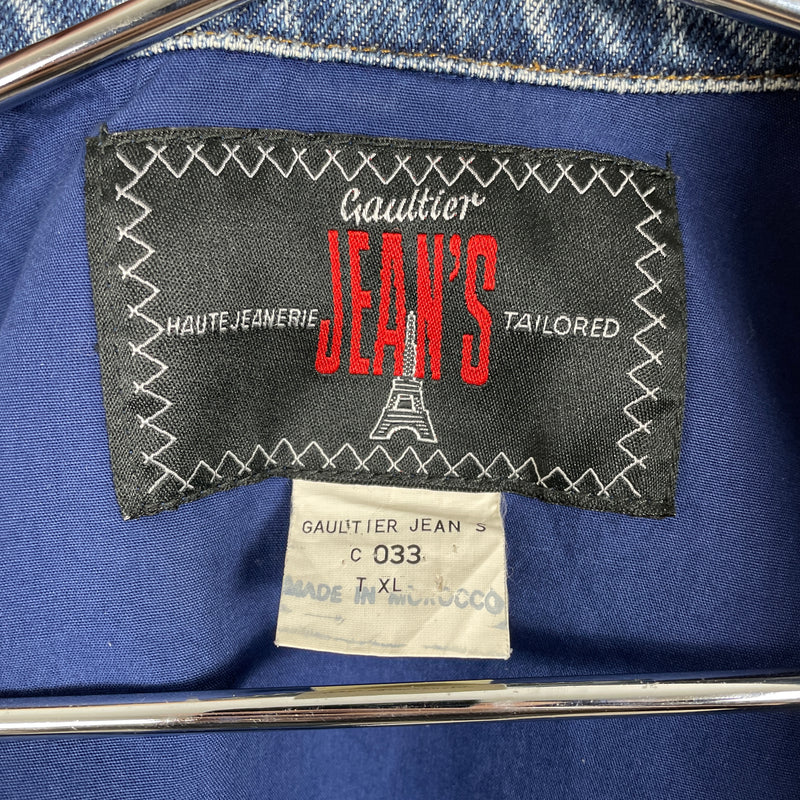 90s Jean Paul Gaultier Fabric Switching Denim Jacket