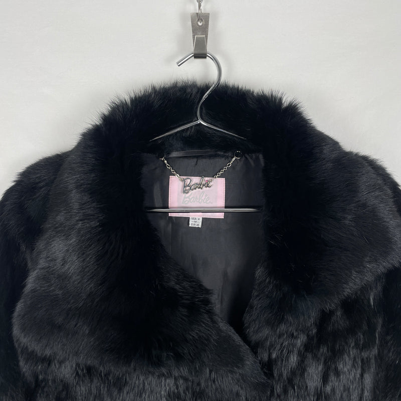 00s Barbie Rabbit Fur Cropped Jacket
