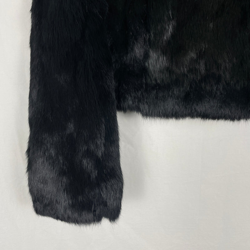 00s Barbie Rabbit Fur Cropped Jacket